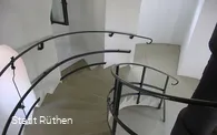 Blick von der Wendeltreppe im Wasserturm