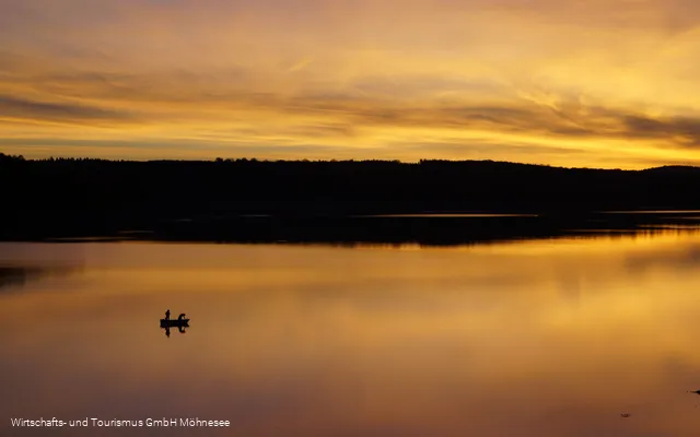 Sonnenuntergang am Möhnesee