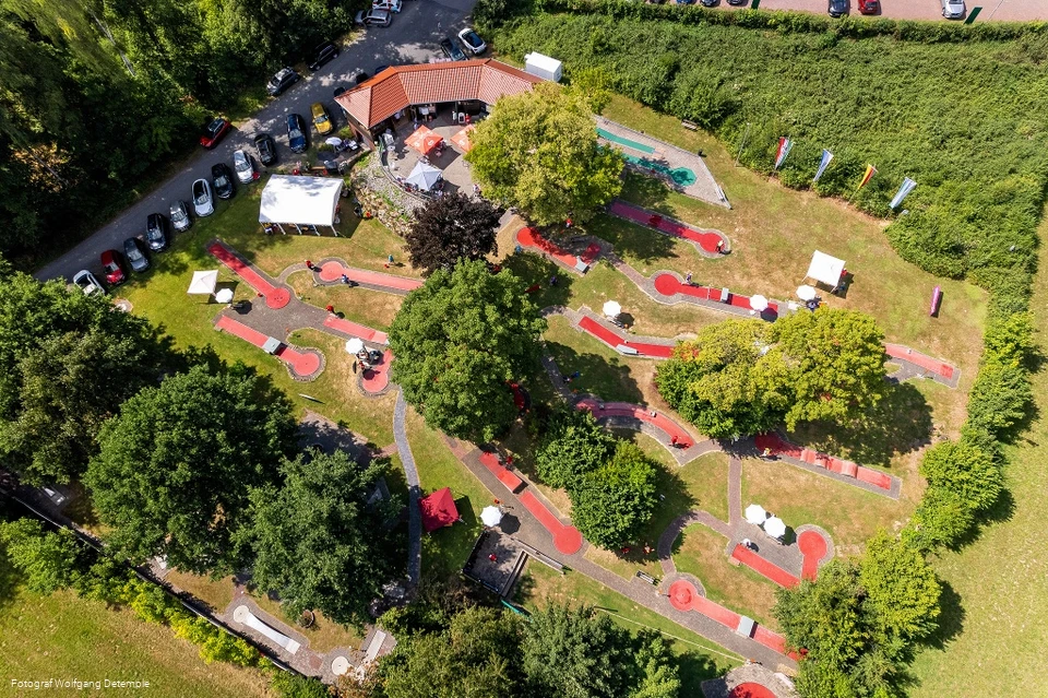Minigolfanlage von oben