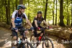 Ausflug mit dem E-Mountainbikes durch den Wald