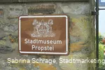 Eingangsschild Schatzkammer Propstei