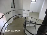 Blick von der Wendeltreppe im Wasserturm